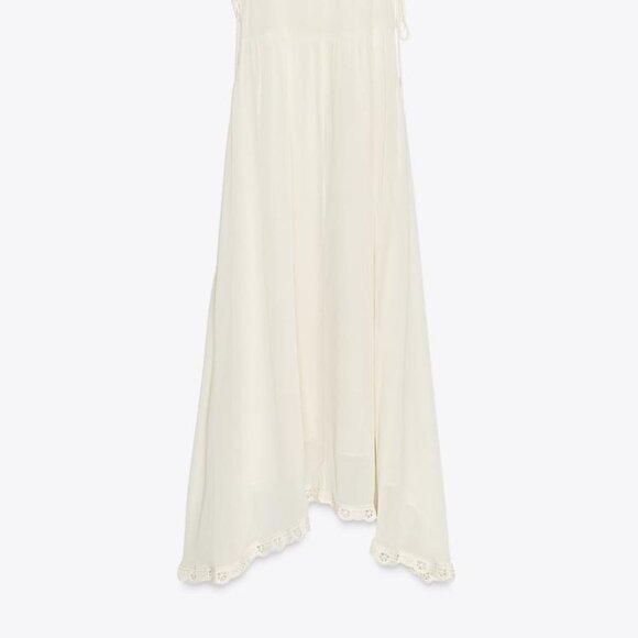 NWT ZARA ZW COLLECTION ASYMMETRIC CROCHET DRESS - Picture 10 of 12